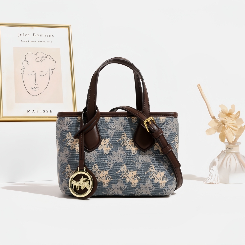 2024 new fashion printed ladies handbag classic versatile party genuine leather shoulder messenger bag ddmymoon