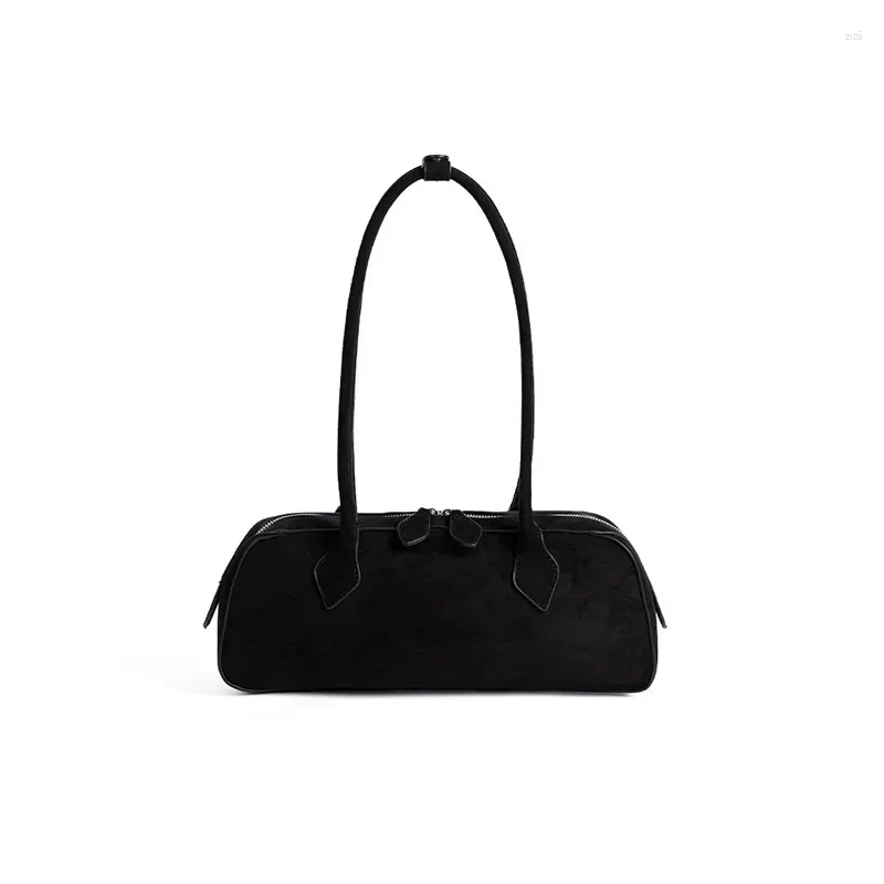 Totes Women's Original Bag Bowg Tote Shell Underarm Autumn Frosted Suede Cowhide Chamois Leather Briefcase 2024 af17