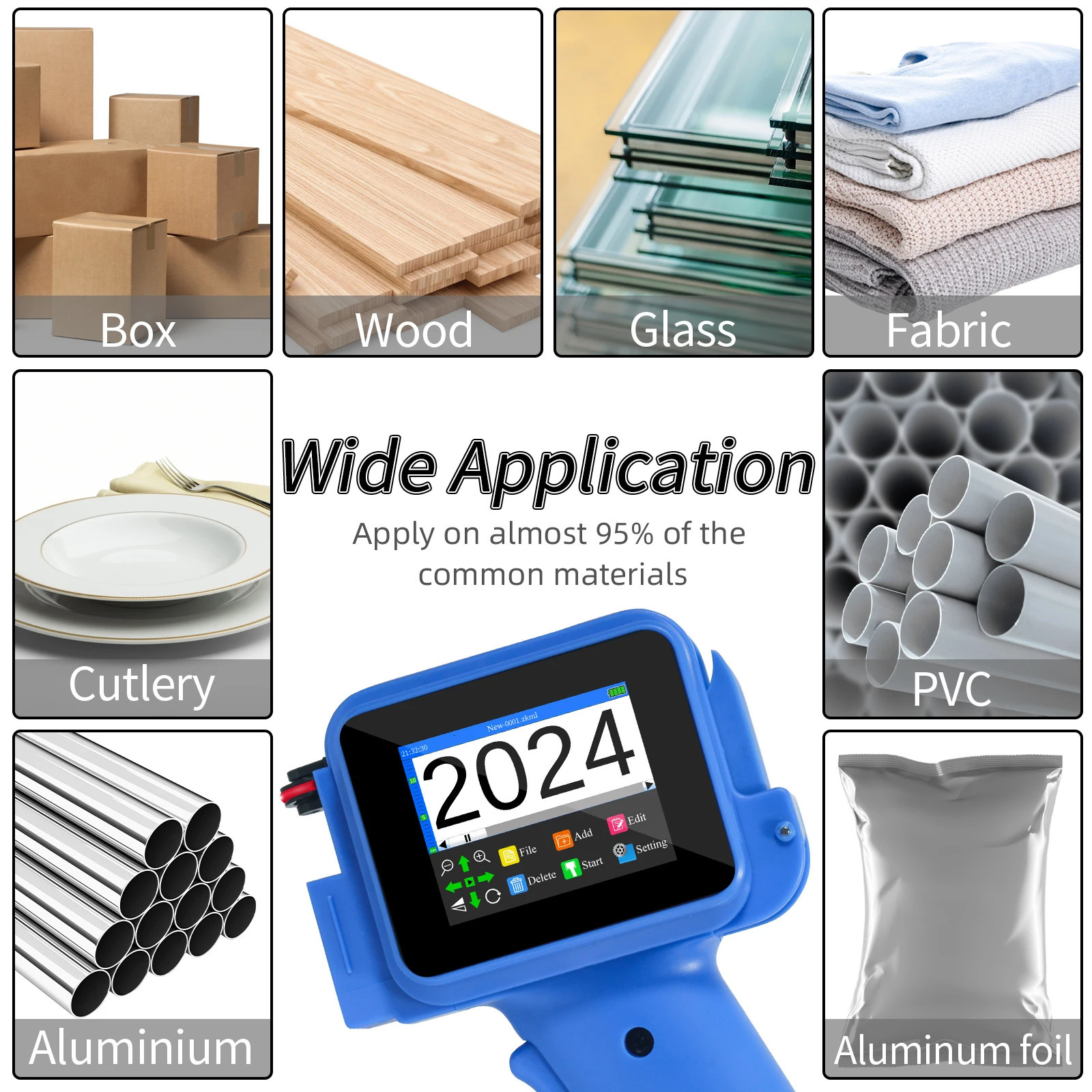 mini handheld inkjet printer 12.7mm used for QR barcode batch processing date numbering expiration date encoding machine non encrypted portable 241029