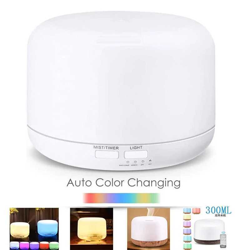 300ml aromatic oil diffuser with 7-color light timer adjustable fog mode setting 300ml humidifier Y241104