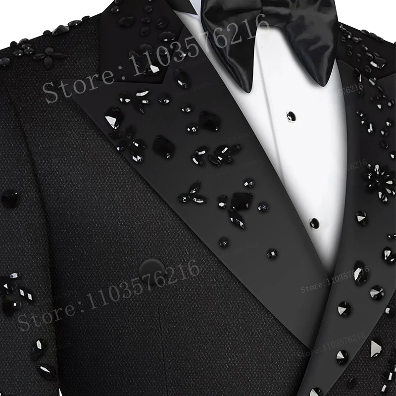 2-piece mens jewelry decoration notch lapel grooms wedding dress formal party dance dress 241028