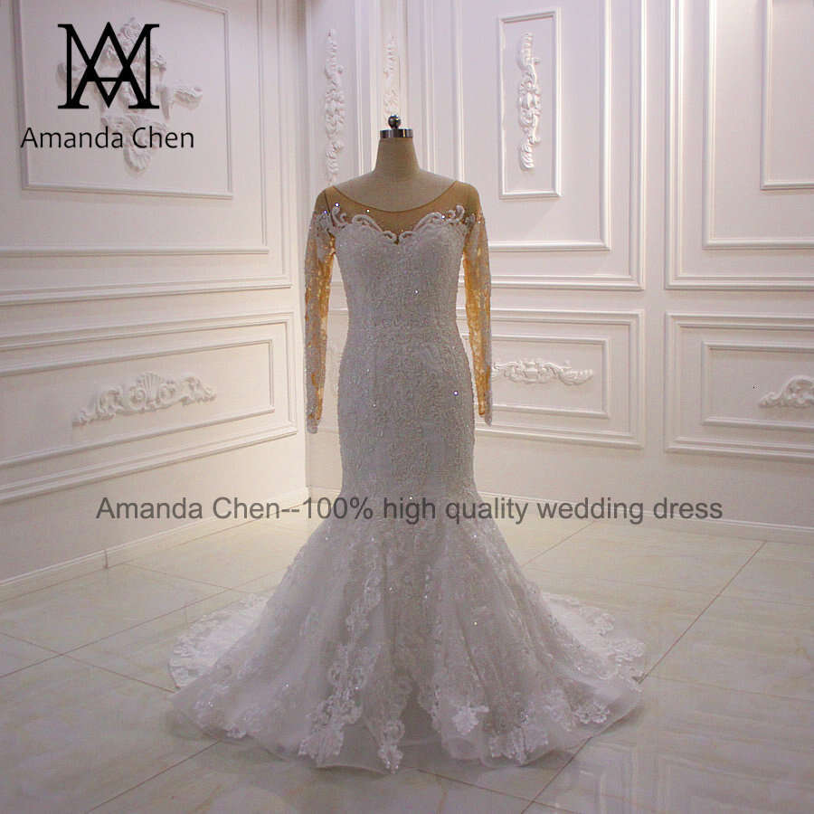 robe mariage femme Long Sleeve Lace Appliques Removable Skirt Wedding Dress