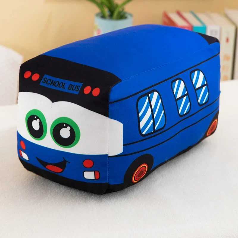 Emulational Cute School Bus Plush Toy Pillow Artificial Soft Stuffed Dolls Baby Kids Gift Cute Lovely Stuffed Dolls X241028
