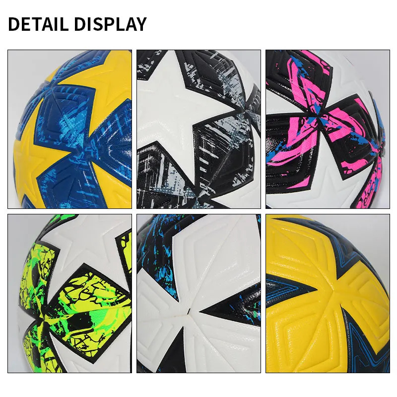 Standard Size 5 Size 4 Football Professional Outdoor Sports Competition Ball Training Seamless Football High Quality PU Material 241028