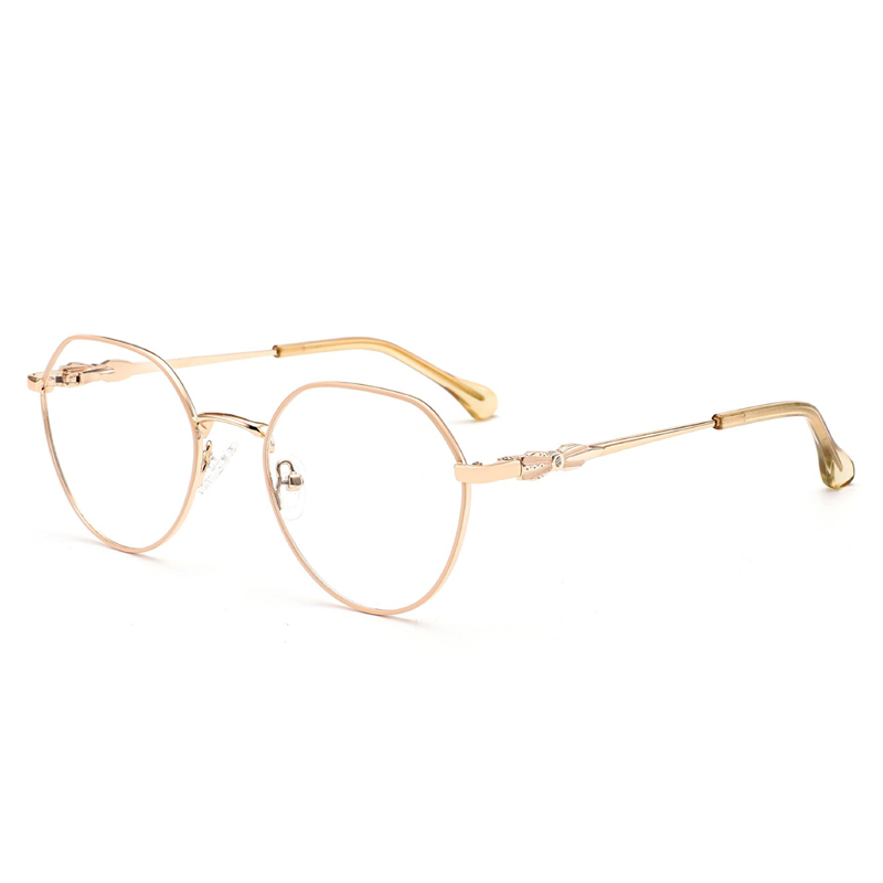 Retro metal square men's small frame business casual eyeglasses frame trend of anti-blue light glasses myopia eyeglasses frame men