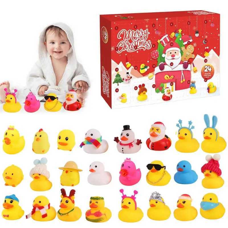 Christmas Shower Rubber Duck Advent Calendar 24 Day Christmas Countdown Calendar Surprise Christmas Party Gifts for Girls Boys W241029