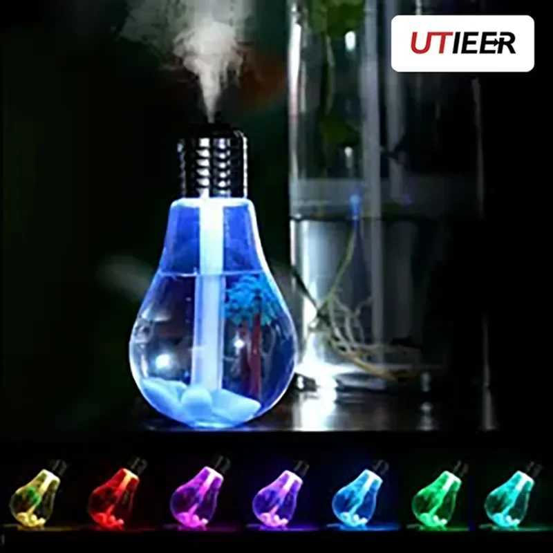 Creative Style Night Light Miniature Landscape Mr. Smoke Exhaust Usb Silent Small Color Light Bb Humidifier Y241104