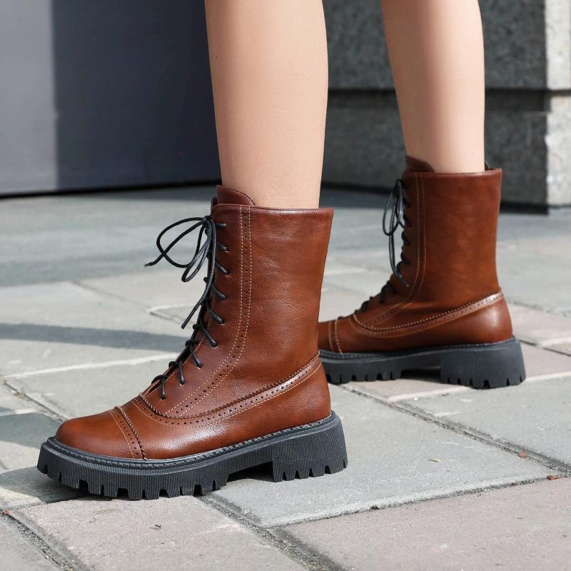Boots Big Size Shoes Woman Zipper Lady Boots-Women Round Toe Winter Footwear Large Autumn 2024 Fashion Rub