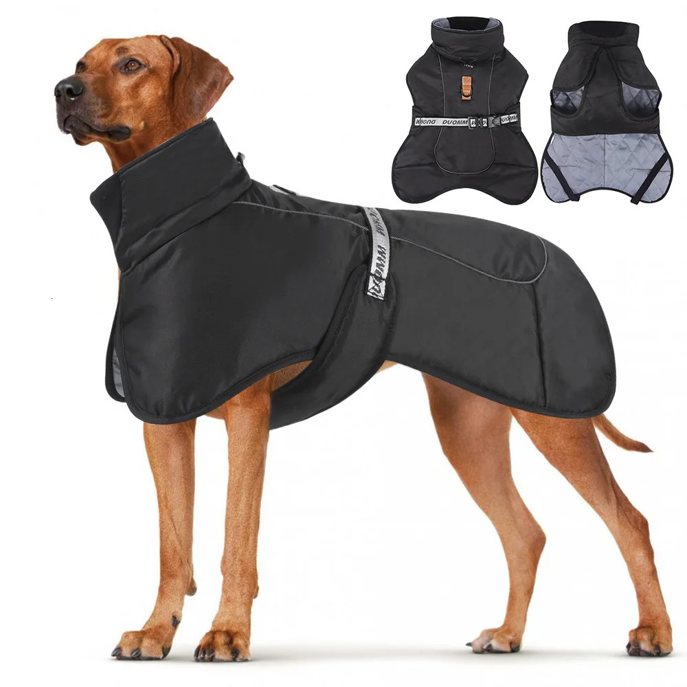 Big Dog Jacket Windproof Winter Warm Clothes for Medium Large Dogs Labrador Coat Golden Retriever Costume Pitbull Outfits 241028