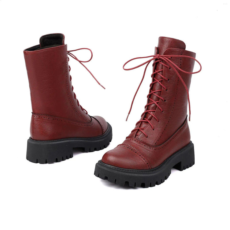 Boots Big Size Shoes Woman Zipper Lady Boots-Women Round Toe Winter Footwear Large Autumn 2024 Fashion Rub