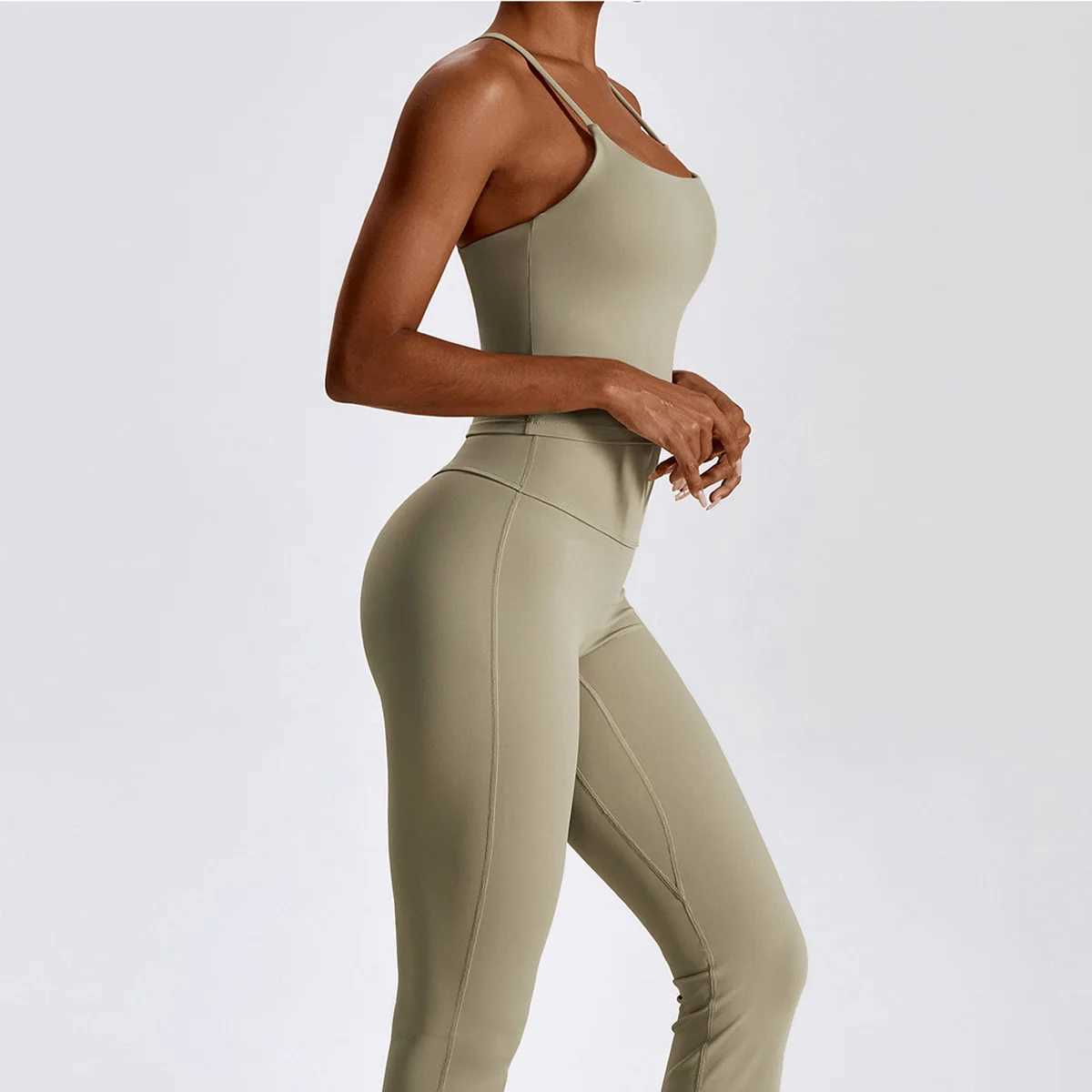 Women's Tracksuits Suit 2 Piece Womens Gym Tracksuits Sportswear Fitness Leggings Long Slve Sports Bra Running Quick Dry Female Sexy Tops Y241029