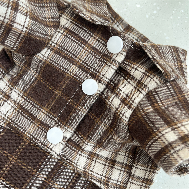 Pet Plaid Clothes T-Shirt Sweater Bottoming Shirt for Small Dog Cat Puppy Grid Adorable Wearing Stylish Cozy Halloween,Christmas Costumes Free shippin