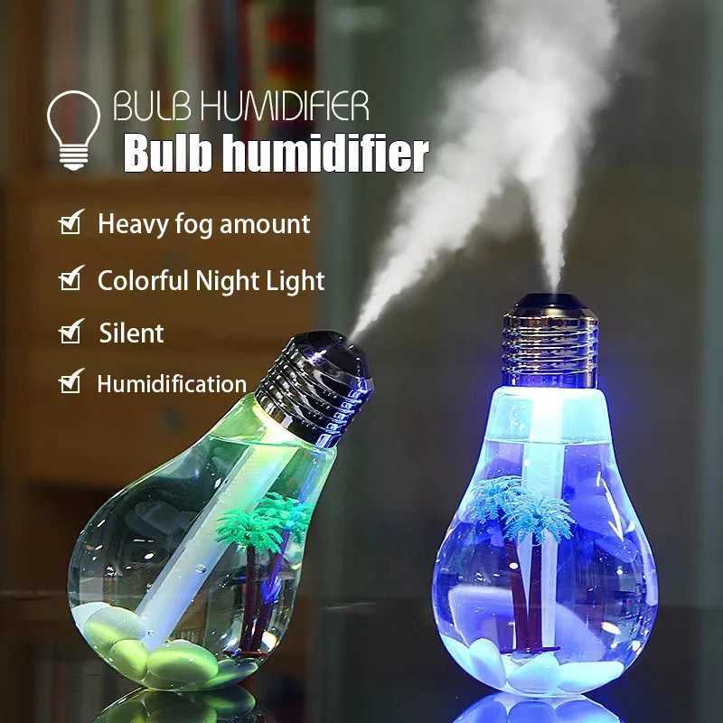 Portable Air Ara Bb Humidifier Silent Small USB Large Capacity Desktop Color Night Light Humidifier Diffuser Y241104