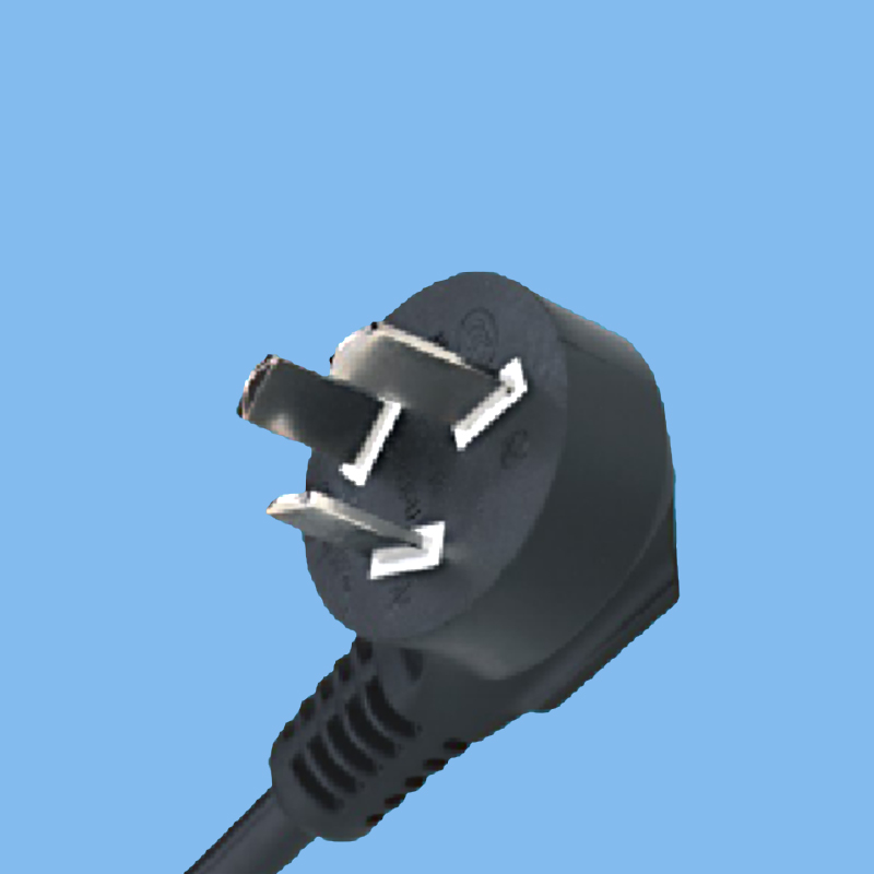 Factory Wholesale Price Black 220V Electric Type Copper Power Cord 3 Pin Plug with standard any size wire for hot sales