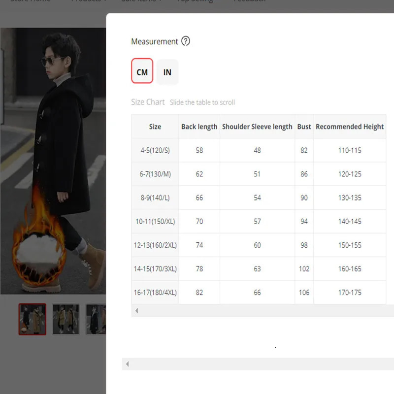 Boys Wool Blends Winter Coat Fashion Hooded Solid Single-Breasted Plus Cotton Warm Children Outerwear High Quality 241028