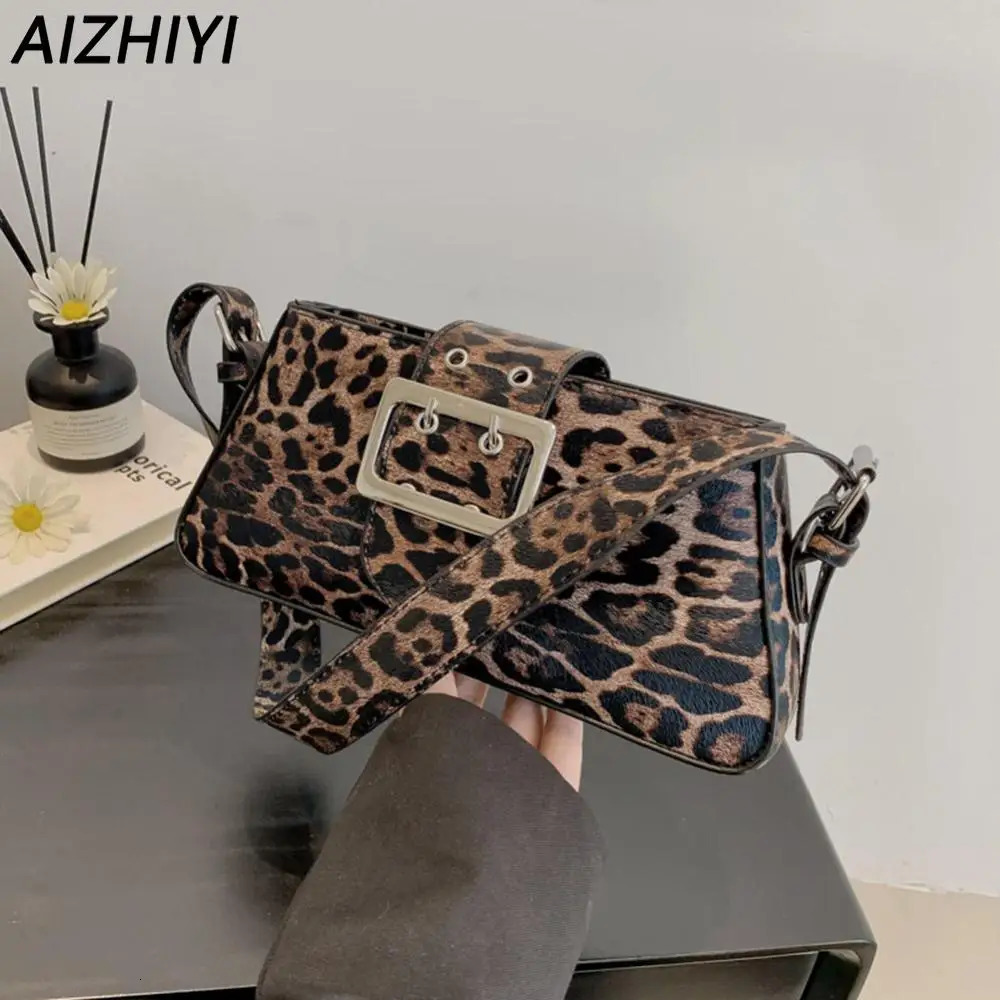 Trendy Leopard Print Womens Shoulder Bag Fashion Y2K Womens y Handbag Womens y Handbag 241028