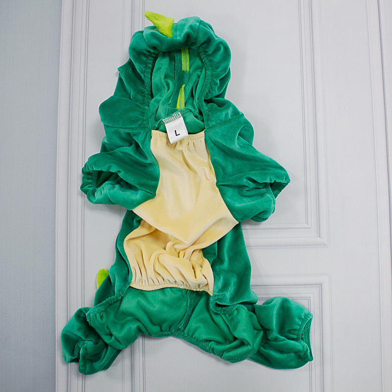 Dinosaur Dog Costume - Halloween Dog Costumes Dino Dog Clothes Cute Cat Apparel Funny Hoodie for Large Pets