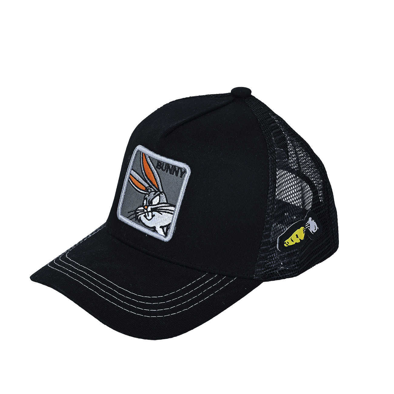 2024 New Cartoon Duck Anime Embroidered Hat Truck Driver Hat Big Mouth Monster Mesh Baseball Hat