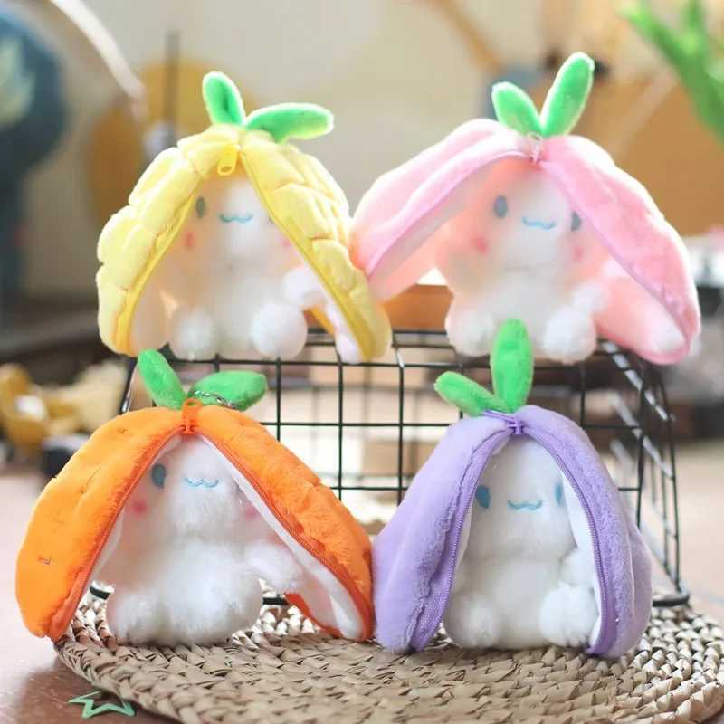 Fun Joy Kawaii Fruit Rabbit Plush Toy Cute Carrots and Strawberries Become Fun Rabbit Plush Toy Childrens Birthday Christmas Gift W241029