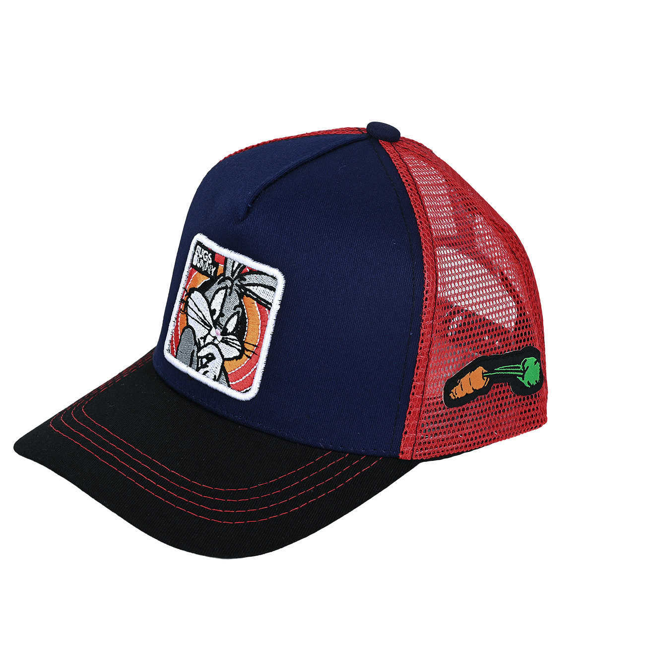 2024 New Cartoon Duck Anime Embroidered Hat Truck Driver Hat Big Mouth Monster Mesh Baseball Hat