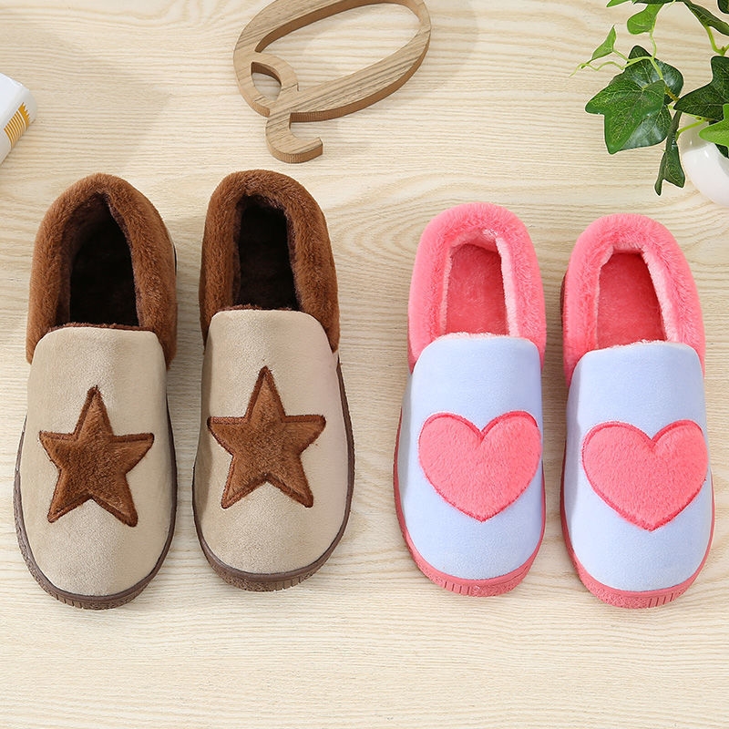 Cotton women's autumn and winter 2024 new couple bag with indoor anti NEW hot slip pink plush slippers Free Shipping