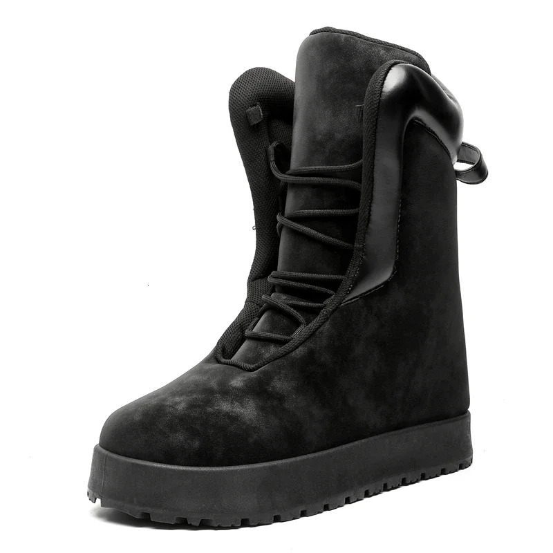 Winter Warm Street Style Mens motorcycle Boots Height Increasing Light Adult Man Sports Casual Shoes Sneakers 241028