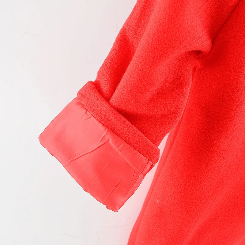 Baby Girl Boys Spring Winter Wool Blends Jacket Coat Clothes Infant Toddler Christmas Years Costume Blend Clothing Outerwear 241028