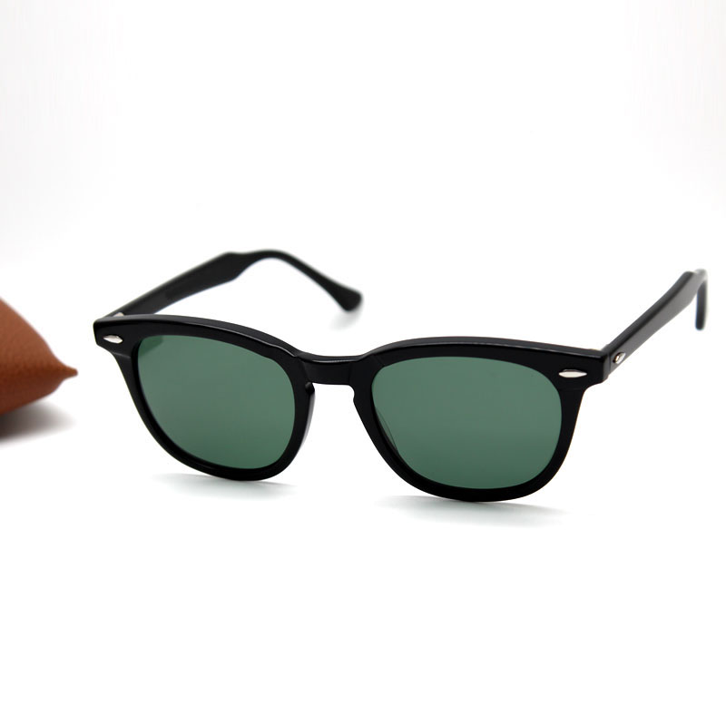 2298 Sunglasses Mens Designer Hawkeye Square Black Frames Glasses Ladys Fashion Green Lens Eyewear 52mm