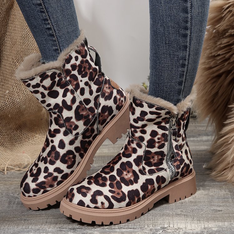 Designer 2024 Furry Winter Boots: Fluffy Plush Anti-Slip Snow Shoes for Men & Women