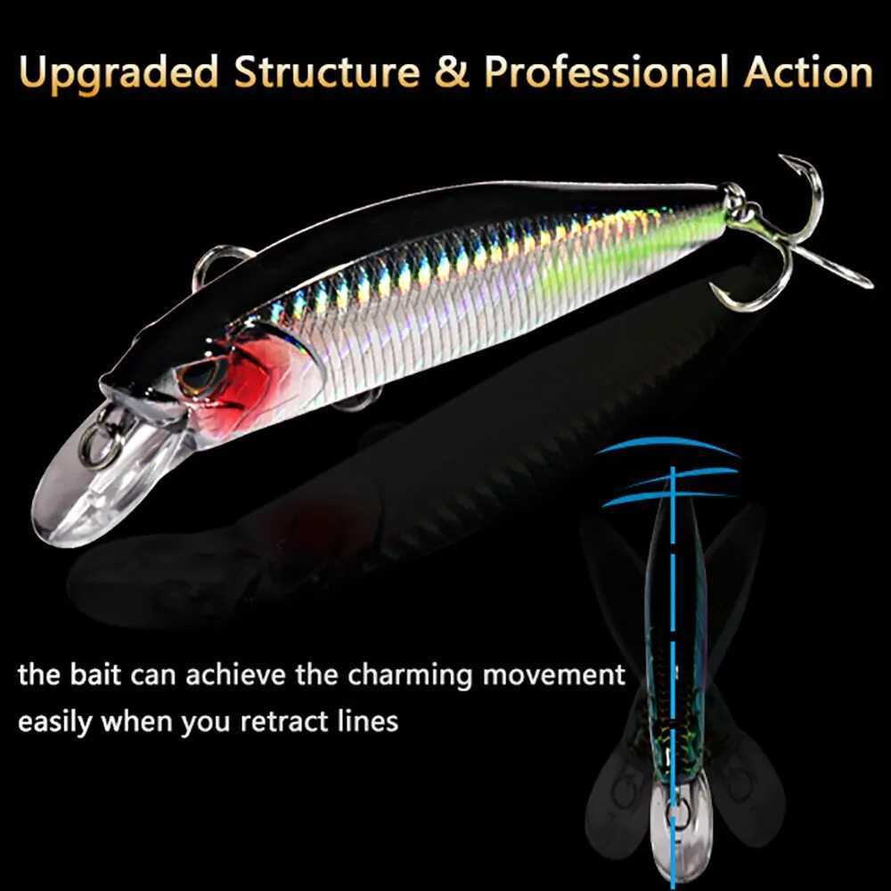 Gobeat Sinking Minnow 19g Floating Dry Bait 15g Fishing Bait Hard Bait Treb Hook Swinbait Pesca Tack Wobbr Artificial Bait W241029