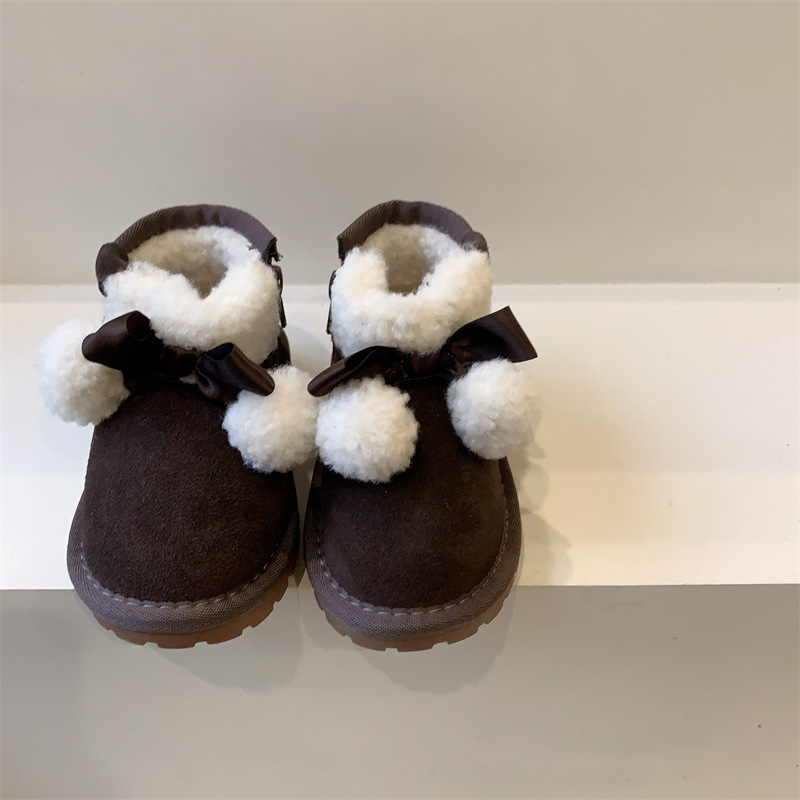 Children's Winter Snow Boots with Wool Plush ing, Anti-Slip, Keep Warm, Sizes 21-35