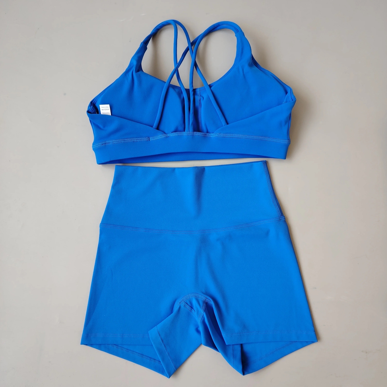 Gym 2-Piece Women Yoga Suit Shorts Running Exercise Pilates Sexy Fitness Suit Fashionable Spicy Girl Sportswear Shorts Set Soft 241029