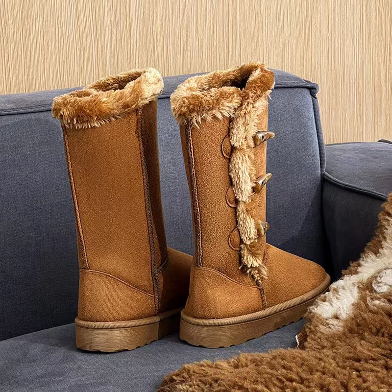 new free shipping designer snow fur furry winter womens boots work shoes platform martin boot mens booties