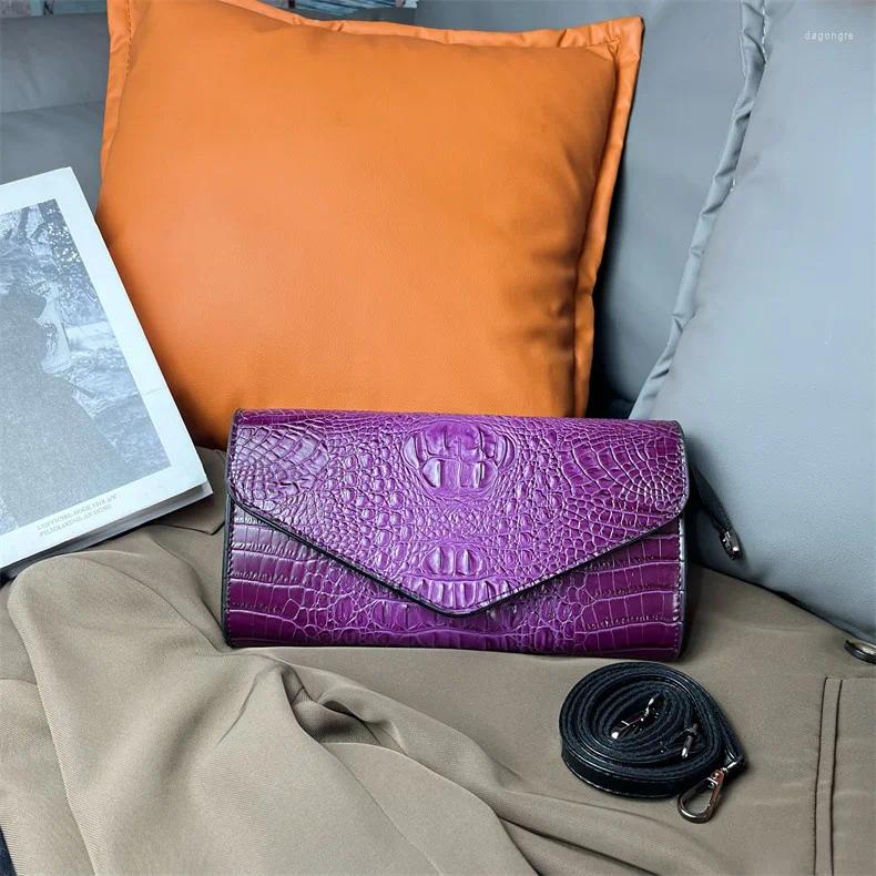 2025 new Totes Crocodile Print Square Shoulder Bags For Women Designer Envelope Crossbody Bag Vintage Handbags Clutch Ladies Purse