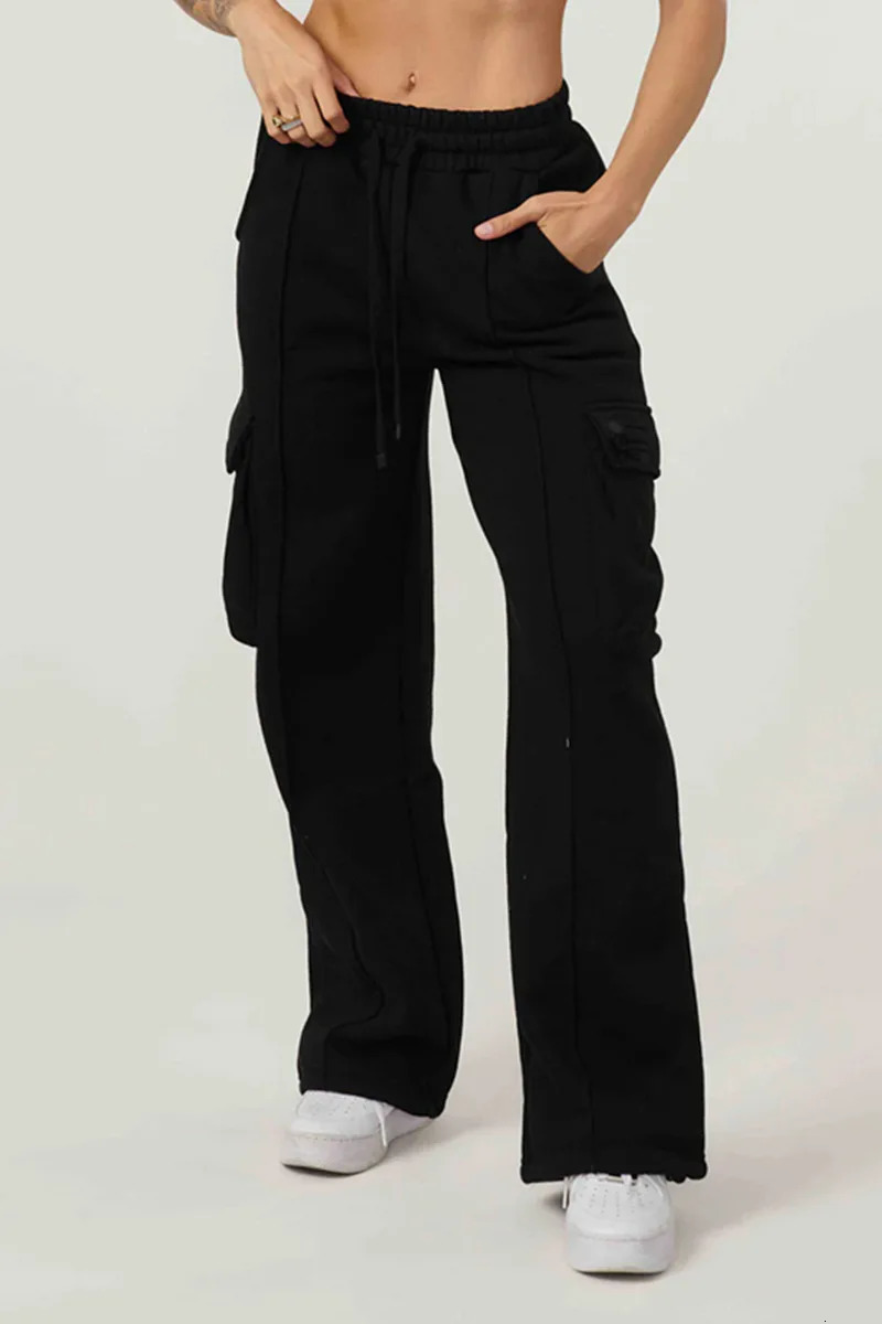 womens sports pants gym fitness running training pants cotton wool cargo pants 241029