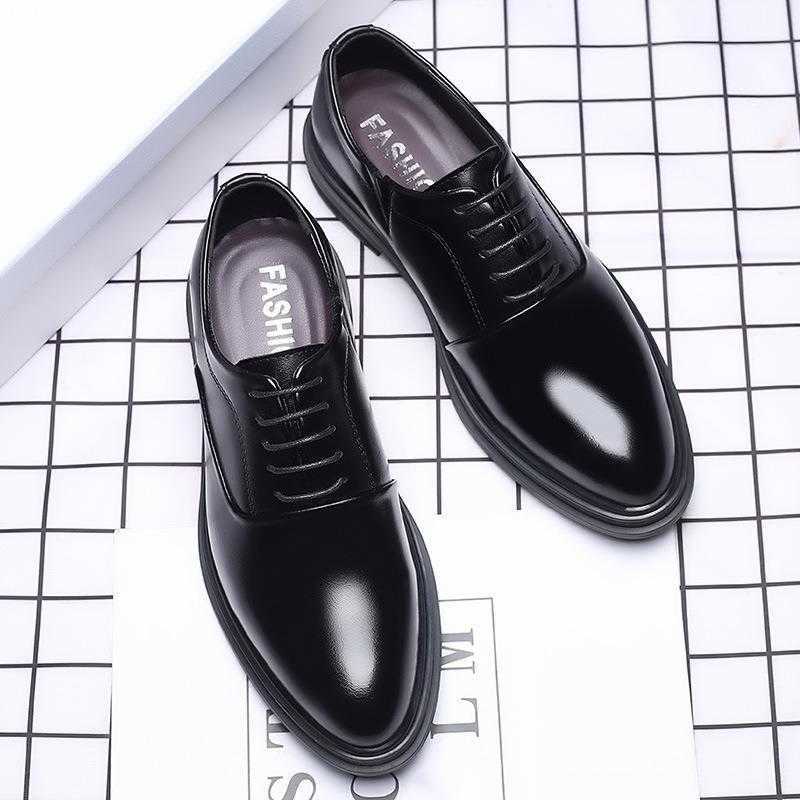Men Dress Shoes New Mens Leather Shoes Business Casual British Formal Leather Shoes Korean Edition Wedding Shoes Mens Breathable 241009
