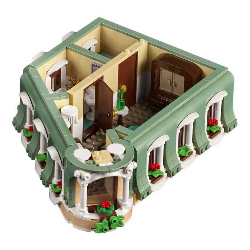 Street View Series Boutique Hotel Modular Building Blocks Bricks Toys Birthday Christmas Gifts Compatible 10297 toys for boysXJ241029