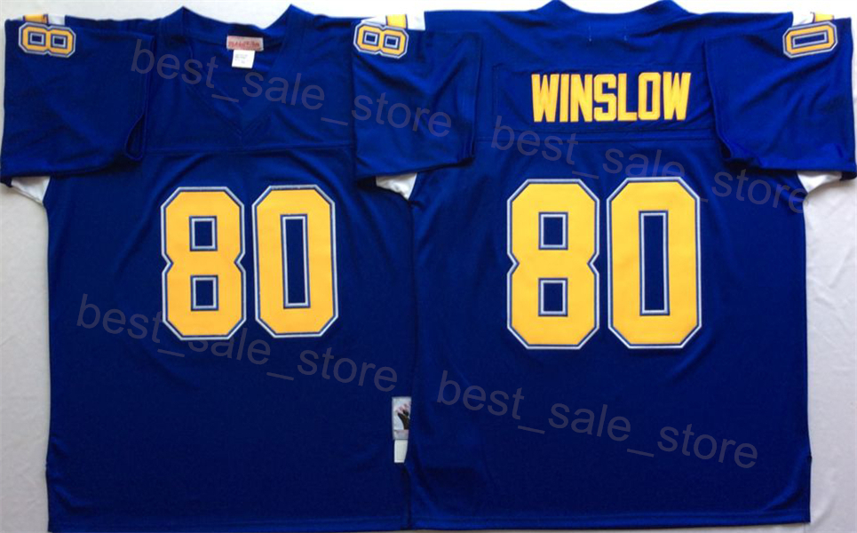 1987 1984 Retro Football Los Angeles Throwback Jerseys 14 Dan Fouts 55 Junior Seau 19 Lance Alworth 80 Kellen Winslow 21 LaDainian Tomlinson Vintage S