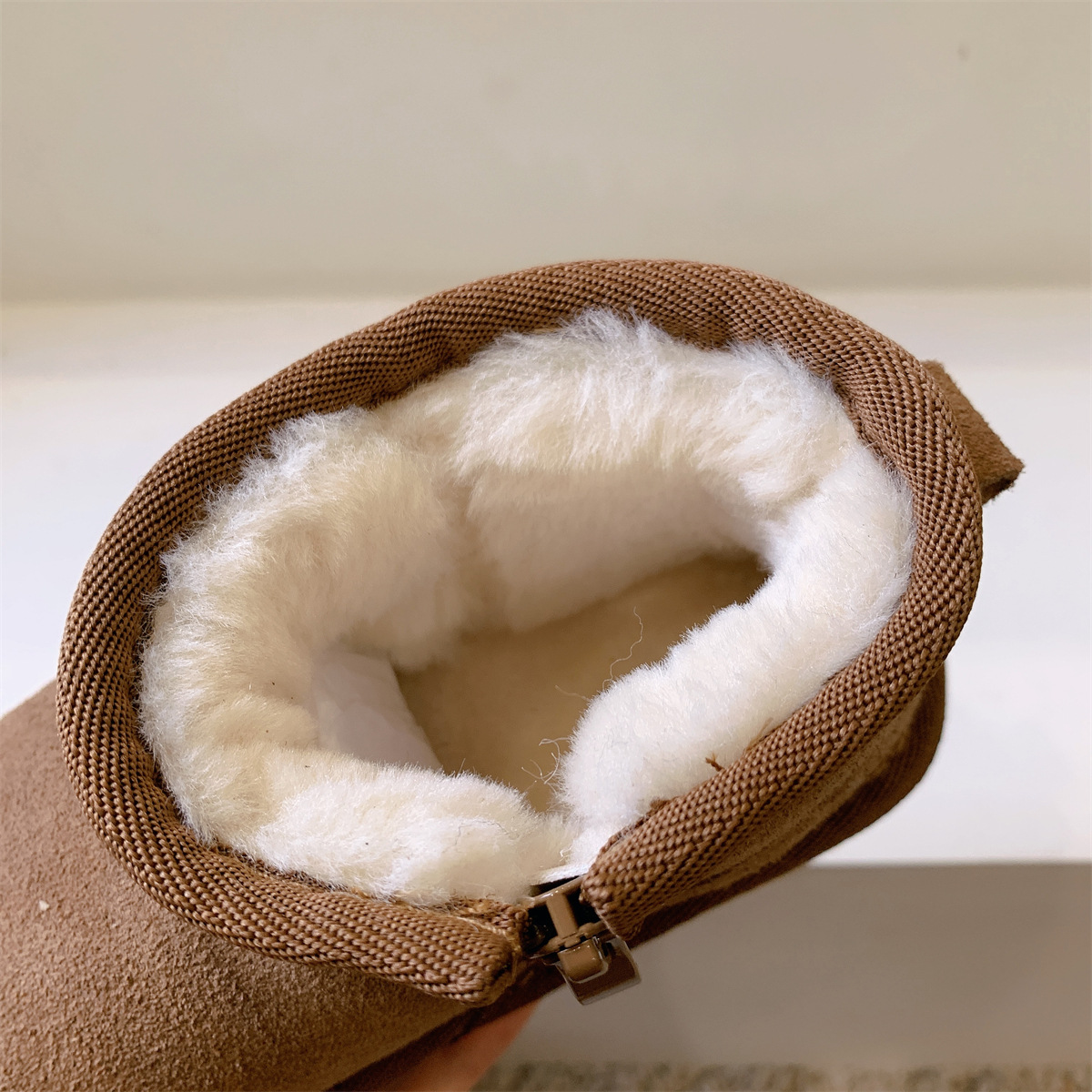 Children's Snow Boots: Warm Veet, Winter Outdoor Shoes, Apricot, Black or Camel, Sizes 22-35