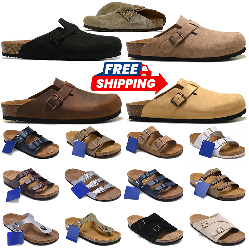Designer Slippers Fur Birkslides Clogs Sandals Men Women Mules Flat classic Shoes Fashion Leather Suede Slider Sneakers