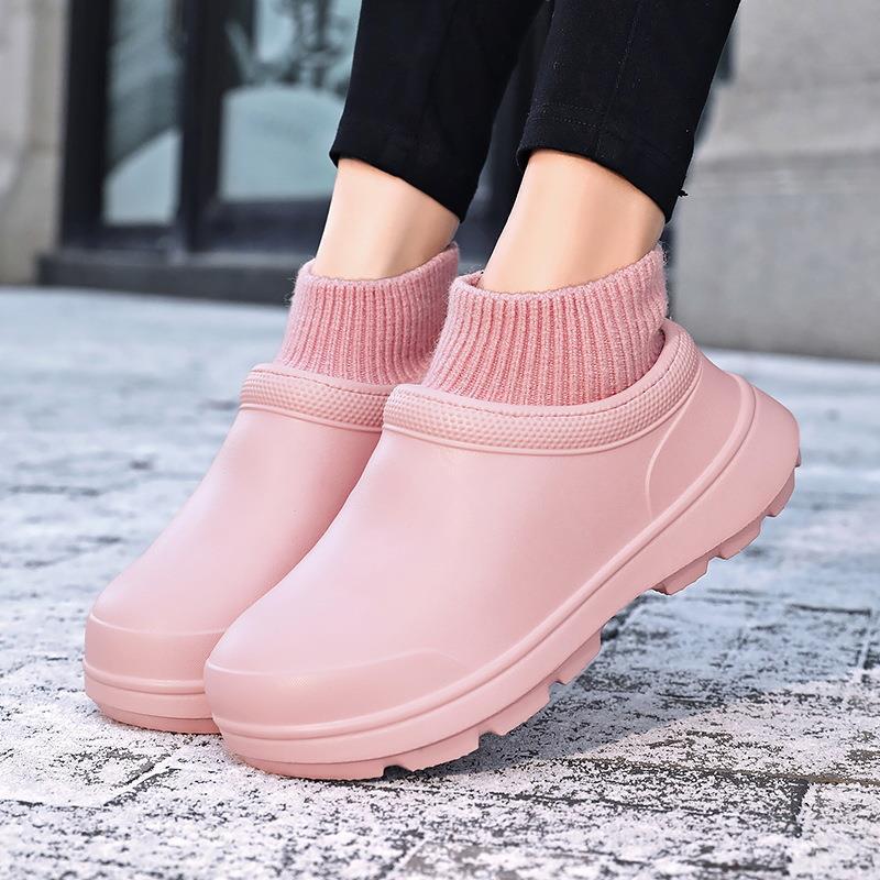 designer woman Womens mens Winter Waterproof Warm And Fluffy Rain Shoes winter snow fur boots 579d