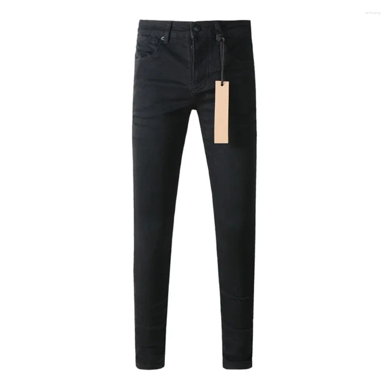 Men's Jeans Fashion Men Cross Black High Street Paint Hole Trend Low Rise Stretch Skinny Denim Pants Pleated Ripped Frayed Trousers
