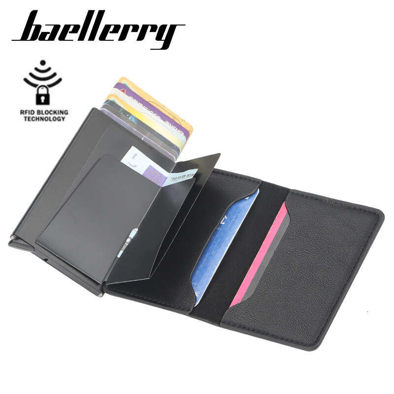 New Man Women Smart Holder Rfid Aluminum Metal Credit Business Mini Card Wallet Dropshipping