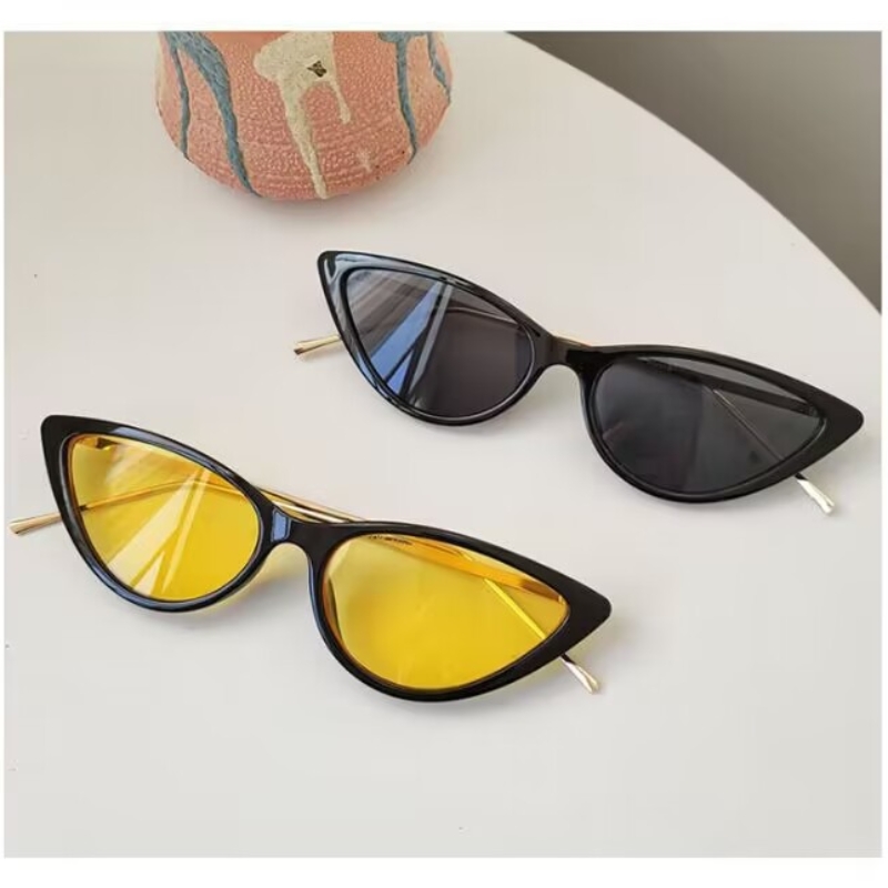 Top tier sunglasses, Polaroid lenses, high-end women's eyeglass frames, vintage metal sunglasses, European and American personalized cat eye fash