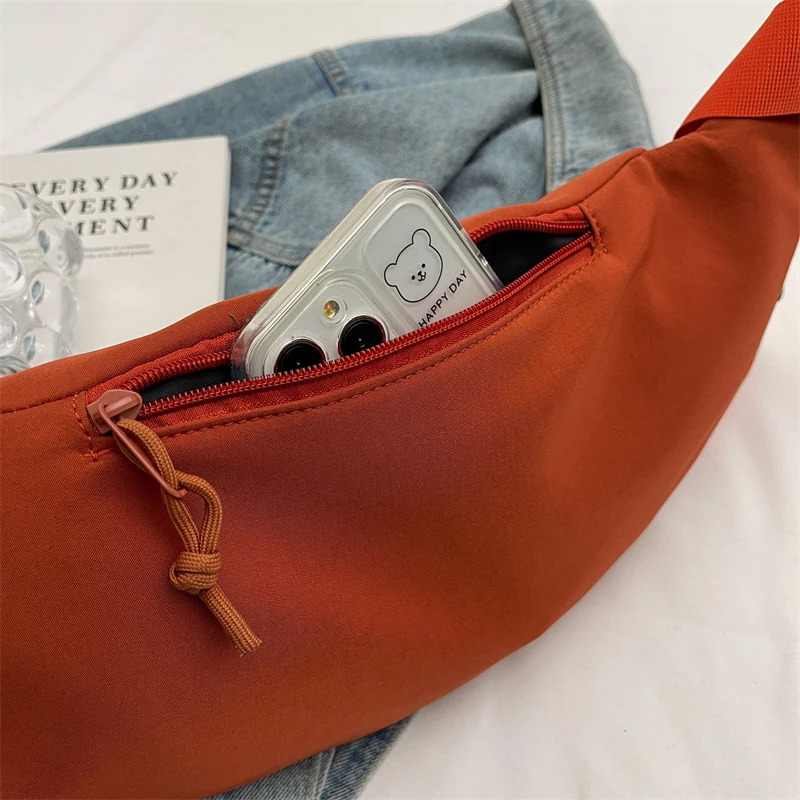 Fashion Women Bag Lady Saddle Shouder Bag All Match Trend High Quality Canvas Crossbody Messenger Females Casual Bag 241024