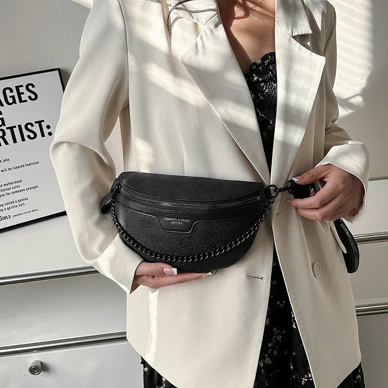 ner Woman Chest Pack Retro Embroidery Belt Bag Coin Purse y Lady Waist Fashion Shoulder Crossbody Bags 241029