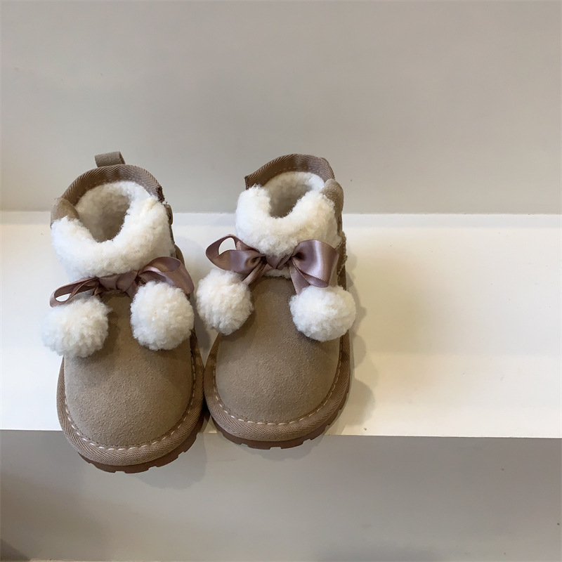 Children's Winter Snow Boots with Wool Plush ing, Anti-Slip, Keep Warm, Sizes 21-35