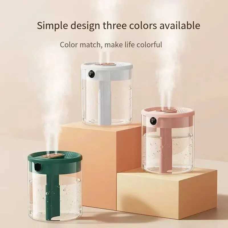 2L humidifier household small large capacity bedroom Usb desktop portable student two port spray water supplement Y241104