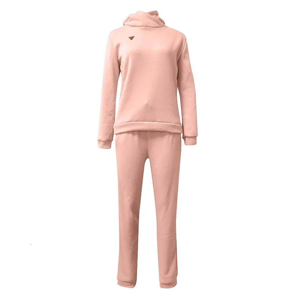 Winter Women Tracksuits Sports Suits Plus Velvet Hoodies Sweatshirts Pants Running Set Fleece Sportswear Warm Clothing Set 241029