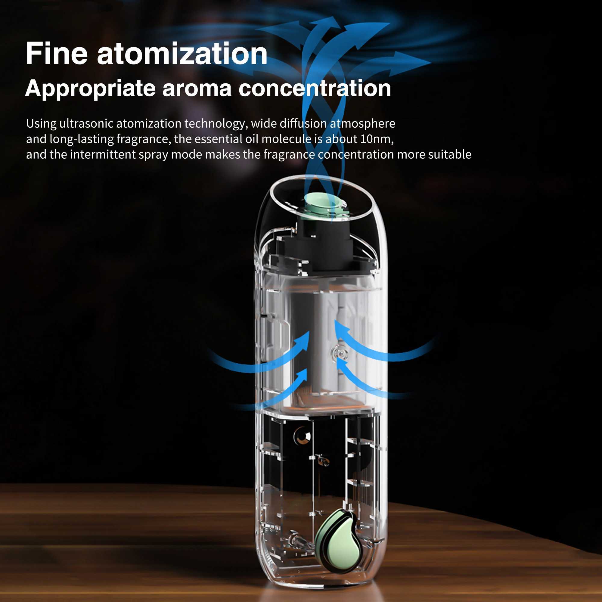 100m essential oil diffuser 45ML 3-mode Ara diffuser wall mounted Ro perfume He toilet hotel air diffuser humidifier Y241104